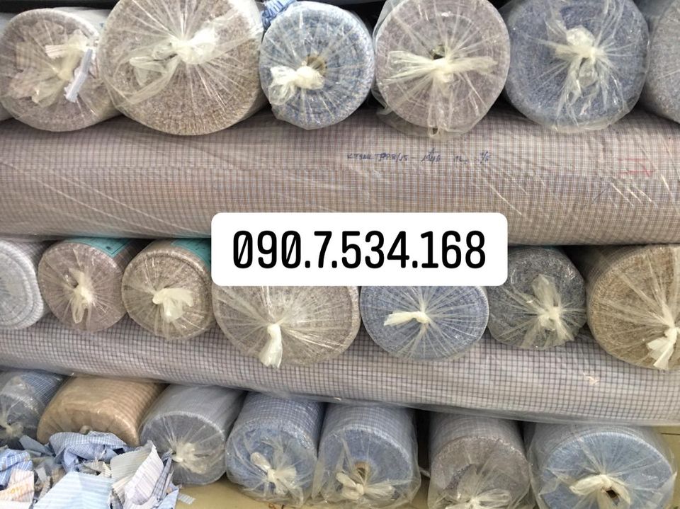 Vải kate caro sọc Đà Nẵng