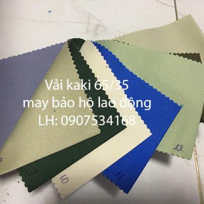 Vải kaki 65/35 may đồng phục bảo hộ lao động