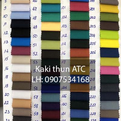 Vải kaki thun ATC may quần tây, áo blouse