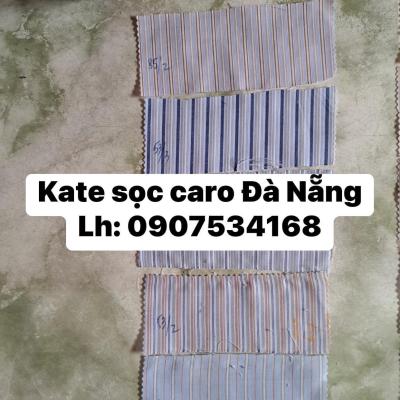 Vải kate caro sọc Đà Nẵng