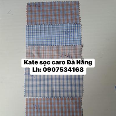 Vải kate caro sọc Đà Nẵng