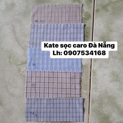 Vải kate caro sọc Đà Nẵng