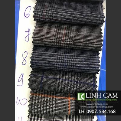 Vải quần tây caro X thời trang cao cấp